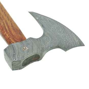 Hacha de Acero de Damasco Hecha a Mano con Mango de Madera de Palisandro para Trabajos en Madera, Personalización ODM/OEM, 1 kg - Product Image 3