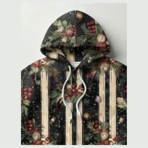 Custom Made New Design Christmas Men's Hoodie Wholesale Best Manufacture men's hoodies with Custom Logo Best Quality - Product Image 3