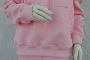 Baby <b>Pink</b> Women's Custom Embroidery Acid Wash 100% Cotton Oversized Pullover Hoodie Casual Fleece Hooded Sweat Top Factory - Product Image 4