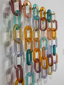 Adornos de Pared de Cadena Acrílica Modernos Hechos a Mano, Artículos Decorativos para el Hogar Personalizados, para Colgar, Venta al por Mayor, Resina Adorable - Product Image 3