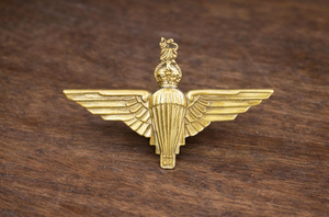 Insignia Metálica Dorada del Regimiento de Paracaidistas Británico, Distintivo de Ala de Paracaidista, Pin para Gorra - Product Image 2