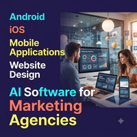 Aplicaciones Móviles Android iOS, Diseño de Sitios Web, Software de IA para Agencias de Marketing, Software de IA ERP CRM, Plugin para WordPress Shopify