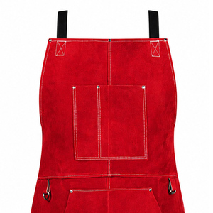 Delantal de trabajo de cuero resistente al fuego, con logotipo y tamaño personalizados, resistente al calor, tipo 2 de protección. - Product Image 5