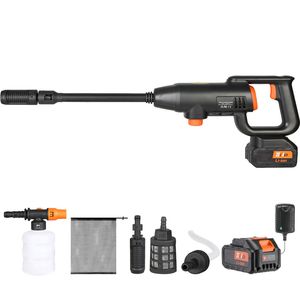 Portable Cordless 580 PSI 1.1 GPM High Pressure <b>Car</b> <b>Washer</b> Gun 4.0Ah Battery Power Cleaner Handheld Power Cleaner Petrol Fuel - Product Image 1