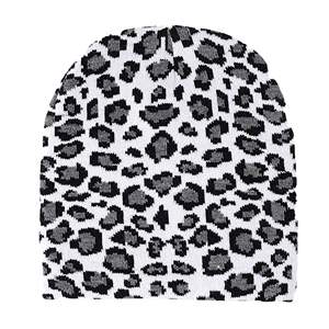 Low MOQ Custom Design Sublimated Ribbed Beanie Skull <b>Caps</b> Quick Dry Cotton Fabric Jacquard Cuffed Stretchable <b>Winter</b> Dot Bows - Product Image 3
