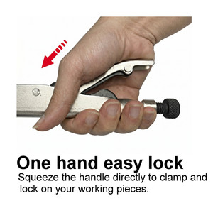 225 mm Axial Welding <b>Pliers</b> Double Curved jaws (JJ type) Multi-grip <b>Pliers</b> with Self-Locking - Product Image 5