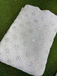 Premium Sequence Embroidery Fabric For Women Fashion Wear Designer <b>Garments</b> Party Wear Dresses Kaftan Abaya Bridal Wear - Product Image 1