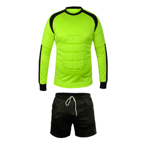 Ensemble de maillot de football pour homme, orange et noir, rembourré, manches longues, col rond, short à cordon de serrage, manches longues, polyester - Product Image 5