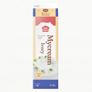 ครีมแต่งหน้าเค้ก ไมครีม ไอวอรี่ แดรี่ เบลนด์ ท็อปปิ้ง ครีมเมอร์ 1 กก. ฮาลาล วัตถุดิบอาหาร บรรจุภัณฑ์แบบกำหนดเอง แบรนด์ต่างประเทศ - Product Image 1