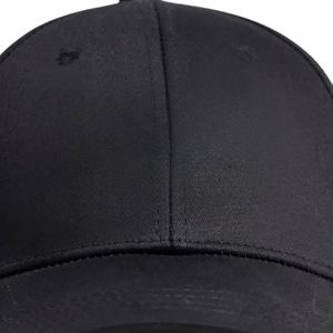 Casquette de baseball noire pour homme, couleur unie, visière incurvée, sangle réglable, chapeau de sport décontracté, broderie de logo personnalisée, vente en gros sur mesure - Product Image 4