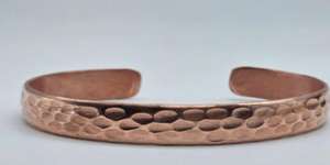 Nouveau Bracelet Manchette Ajustable en Cuivre Pur Tendance pour Femme, Fait Main, Design Empilable – Super Offre - Product Image 2