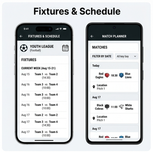 Application d'organisation de tournois RoyalCraft – Créez des tournois, des matchs, des équipes et des planning de matchs pour iOS/Android/Linux/Mac - Product Image 2