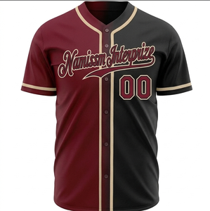 Camiseta de Béisbol y Sóftbol Personalizada, Tejido Transpirable de Secado Rápido, Sublimación Personalizada, Color Morado, para Deportes - Product Image 2