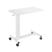Bureau réglable en hauteur ressort à gaz lit mobile moderne Table d'appoint chariot pour ordinateur portable bureau d'ordinateur mobile