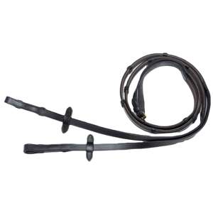 Riendas de Cuero Premium para Caballo con Agarre de Goma y Hebillas de Acero Inoxidable, Riendas Duraderas para Equitación, Logotipo Grabado FAB International - Product Image 2