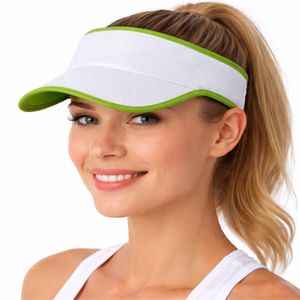 Visera Deportiva para Mujer, Ajustable, Protección Solar, Ligera, para Verano, Aire Libre, Running, Tenis, Golf, Playa, Lisa, con Logotipo Personalizado - Product Image 1