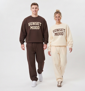 Ensemble de survêtement unisexe, haut à manches courtes en coton doux 100% et pantalon assorti, survêtement décontracté pour la salle de sport, l'entraînement et le streetwear, pour hommes et femmes - Product Image 6