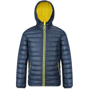 Chaqueta Acolchada Ligera para Hombre, Cuello Alto, Logotipo Personalizado con Velcro, Chaqueta de Invierno Acolchada, Ropa de Abrigo Cálida y Resistente al Viento - Product Image 3