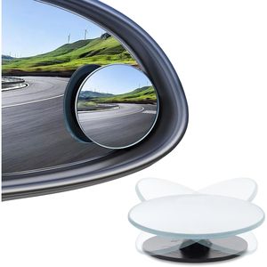 4 Specchietti Convessi Rotondi in Vetro HD Senza Cornice, Autoadesivi per Punti Ciechi di Auto, SUV e Camion - Product Image 1