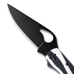 Cuchillos Plegables de Hoja Negra con Mango Texturizado de Doble Tono, Orificio de Apertura con el Pulgar, Clip de Bolsillo y Agarre Ergonómico para Uso Diario al Aire Libre - Product Image 3
