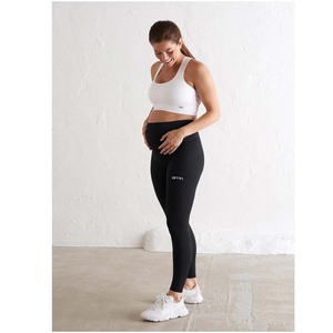 Women High Waist <b>Maternity</b> Yoga Jumpsuit Black Spaghetti Strap Tummy Control Full Length Solid Color <b>Bodysuit</b> for Fitness - Product Image 6