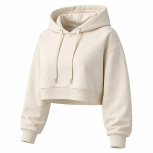 Sudadera con Capucha Corta Oversize Personalizada al por Mayor - Proveedor Ecológico - OEM y Directo de Fábrica - Product Image 3