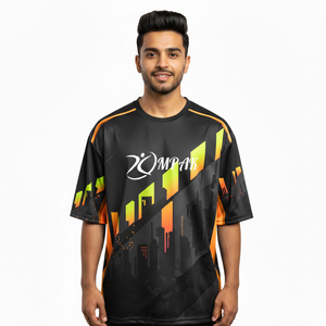 T-shirt de mode urbaine haut de gamme pour hommes, coupe ample, sublimation, style décontracté - Product Image 1