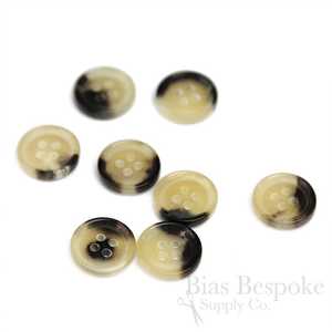 Botones Redondos de Cuerno de Búfalo de Alta Calidad, Estilo Animal, Duraderos, Hechos a Mano, con 4 Agujeros, para Coser Ropa, Camisas y Trajes - Product Image 5