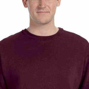 Best Quality <b>Thick</b> Cotton Blended Men's Plain Sweatshirt Men Blank Oversized <b>Fleece</b> Round Neck Sweatshirts - Product Image 4