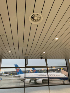Airport &amp; Hall Neck Size 200mm <strong>Ceiling</strong> Mount White Powder Coated Aluminum Circular Shape <strong>Swirl</strong> <strong>Diffuser</strong> with Adjustable Blades - Product Image 5