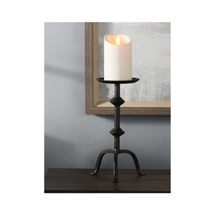 Porte-bougie décoratif en acier avec surface polie, construction robuste et aspect élégant, parfait pour le salon et la salle à manger. - Product Image 6