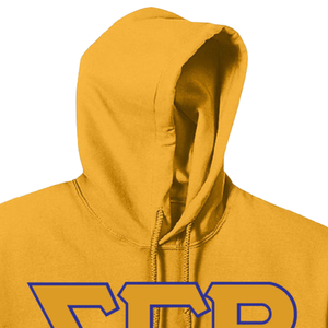 Sudadera con Capucha Amarillo Dorado con Logotipo Bordado y Letras Curvadas, Sudadera con Capucha de Manga Larga para Mujer con Cierre Frontal - Product Image 2