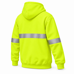 Vêtements de sécurité réfléchissants conformes à la norme EN20471, en polaire respirant, texture douce, vêtements de sécurité, sweat à capuche - Product Image 4