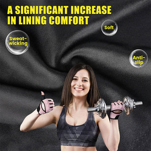 Gants de musculation en cuir personnalisables fabriqués en usine, demi-doigts, avec support de poignet, séchage rapide, antidérapants, meilleur prix, vente en gros pour la gym - Product Image 3