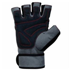 Guantes de Gimnasio para Entrenamiento Físico, Guantes de Levantamiento de Pesas para Hombre, de Alta Calidad, de Secado Rápido, de Cuero, Medios Dedos, Ligeros, con Protección UV, para Fisicoculturismo - Product Image 2