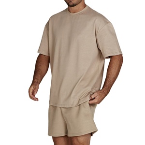 Nouveauté été, t-shirt décontracté en coton pour homme, ensemble court respirant, shorts de rue, design personnalisé, ensemble t-shirt deux pièces - Product Image 1