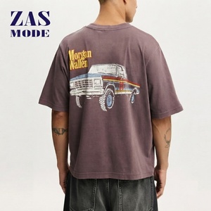 เสื้อยืดผู้ชายไซส์ใหญ่สั่งทำขายส่งแบบเรียบ |   เสื้อยืดสตรีทแวร์แขนสั้นถักจากผ้าฝ้ายคุณภาพสูง 100% ผลิตในบังกลาเทศ - Product Image 1