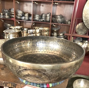 Nepal Singing Bowl Yoga Gifts & Crafts Sound Healing Buddha Meditation Singing Bowl Nepal Made Tibetan Metal Hammered Metal Bowl - Product Image 2