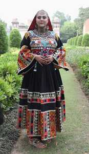 Handmade Embroidered Ethnic Boho Maxi <b>Dress</b> for Women Premium Cotton Custom Size Wholesale Afghani Casual <b>Dresses</b> - Product Image 5