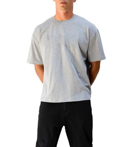 T-shirts décontractés en coton à manches courtes pour jeunes et hommes, avec logo personnalisé sur le devant, de haute qualité, coupe classique, séchage rapide et respirants - Product Image 3