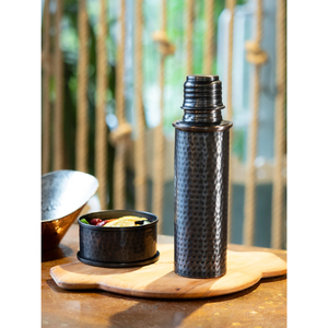 Botella de Cobre Martillado con Acabado en Níquel Negro, Estilo Moderno, para Bebidas, Botella de Agua, Artículos para Bebidas, Estilo Saludable, Última Tendencia - Product Image 6