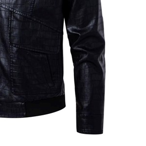 Premium Python Pattern <b>Leather</b> <b>Jacket</b> Men Genuine Cowhide Biker Fashion OEM ODM Factory Sample Service Available Plus - Product Image 2