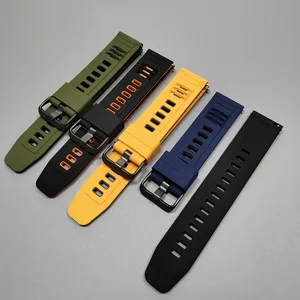 Correa de Reloj Deportiva de Silicona de Dos Tonos para Huawei GT6 <span class=keywords><strong>Pro</strong></span> 46mm GT5 <span class=keywords><strong>4</strong></span> Universal 22mm, Correa de Silicona para <span class=keywords><strong>GT</strong></span> Runner 2 Ultimate - Product Image 2