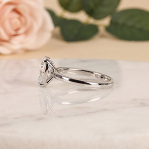 Sterling <b>Silver</b> Bezel Set <b>Emerald</b> Cut Moissanite Solitaire Engagement <b>Ring</b> Wedding Gift Fine Jewelry Direct Factory - Product Image 2