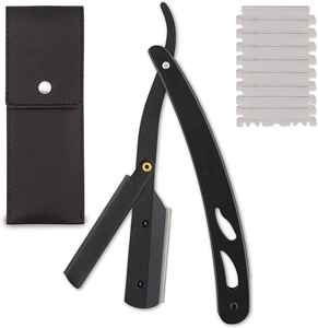 Wholesale Professional Vintage Stainless Steel Beard Cutting Shaving <b>Razor</b> Custom Barber Single Edge Throat <b>Razor</b> Wood Handle - Product Image 5