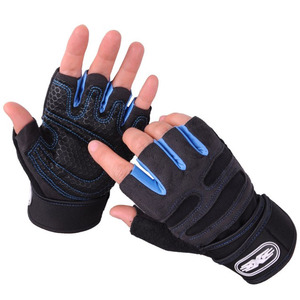 Gants de sport unisexes XXL demi-doigts légers en maille respirante antidérapants pour la musculation et l'entraînement avec poignets ajustables - Product Image 1