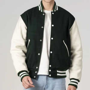 Chaquetas de invierno de manga larga, chaquetas de cuero nuevas, diseño moderno y elegante, MOQ bajo, chaqueta varsity transpirable para venta en línea - Product Image 1