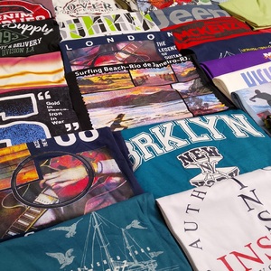เสื้อผ้าล้างสต็อก ขายส่งยกพาเลท เสื้อผ้าแบรนด์เนม เสื้อยืดพิมพ์ลายชายหญิง - Product Image 2