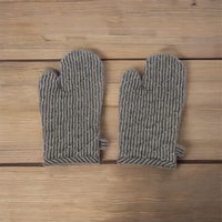STUDIO-N Lot de gants de cuisine résistants à la chaleur et écologiques en coton matelassé, antidérapants, pour la cuisson, le barbecue et la grillade