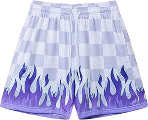 Shorts de bain décontractés pour hommes, imprimés par sublimation, écologiques, respirants, séchage rapide, en Spandex/Polyester, avec cordon de serrage - Product Image 5